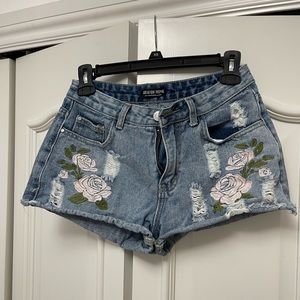 denim shorts